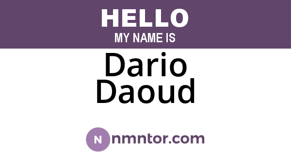 Dario Daoud