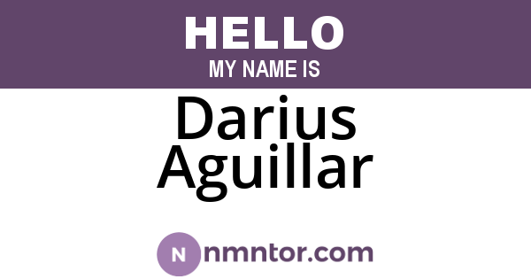 Darius Aguillar