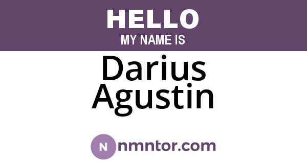 Darius Agustin