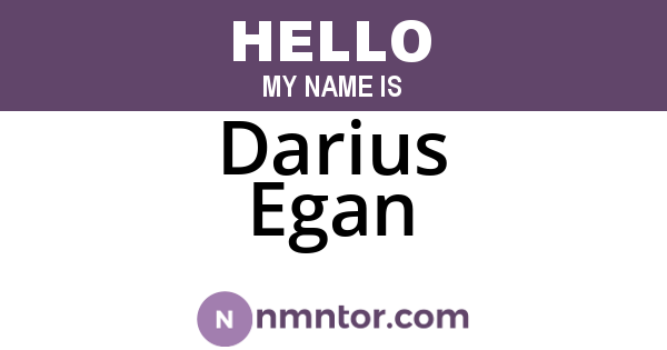 Darius Egan