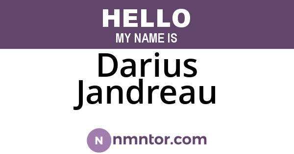 Darius Jandreau