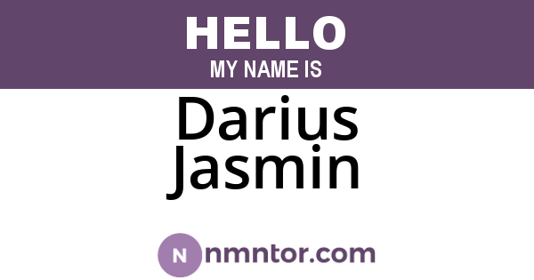 Darius Jasmin