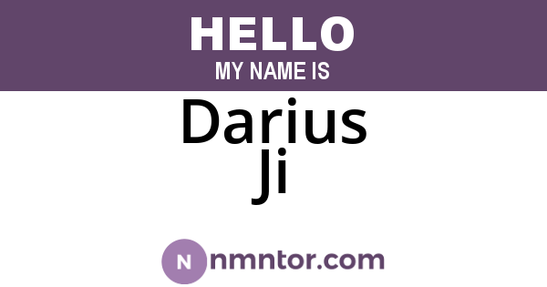 Darius Ji