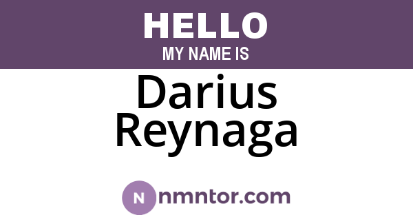 Darius Reynaga