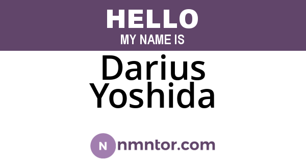 Darius Yoshida