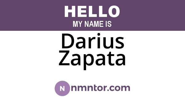 Darius Zapata