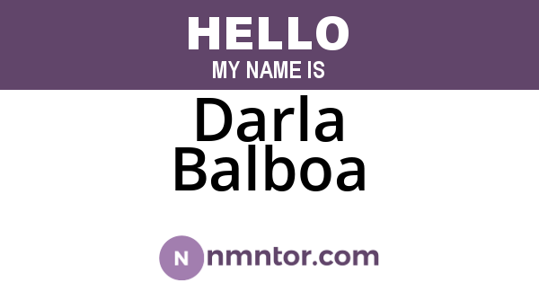 Darla Balboa
