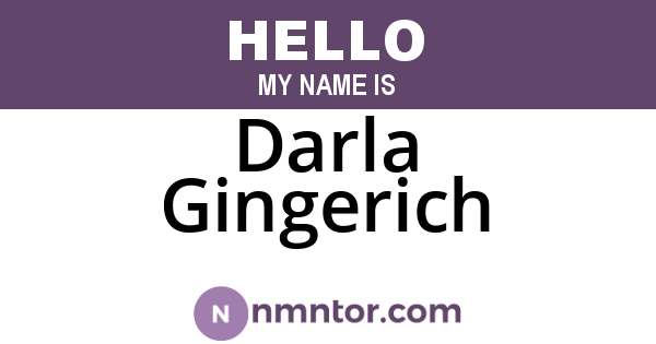 Darla Gingerich