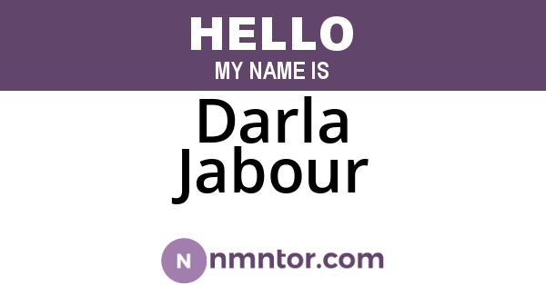 Darla Jabour