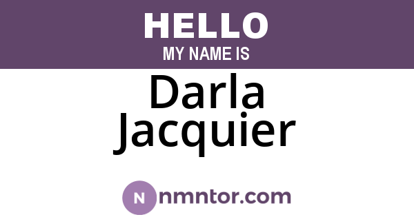 Darla Jacquier