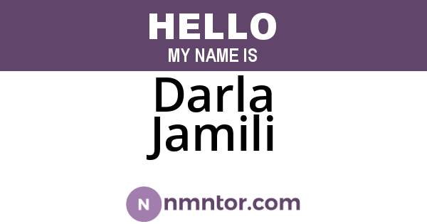 Darla Jamili
