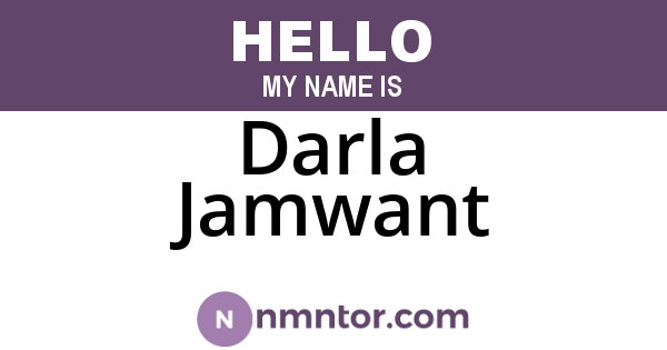 Darla Jamwant