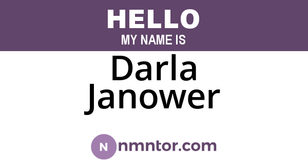 Darla Janower
