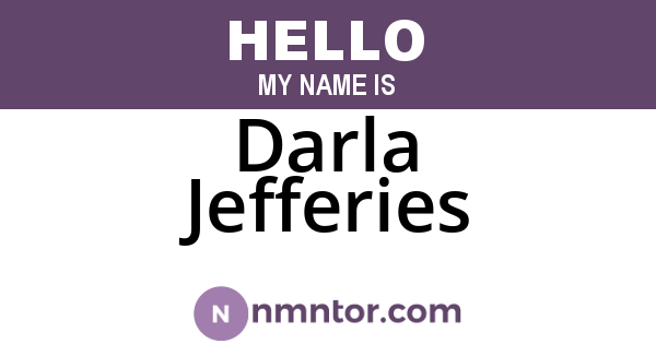 Darla Jefferies