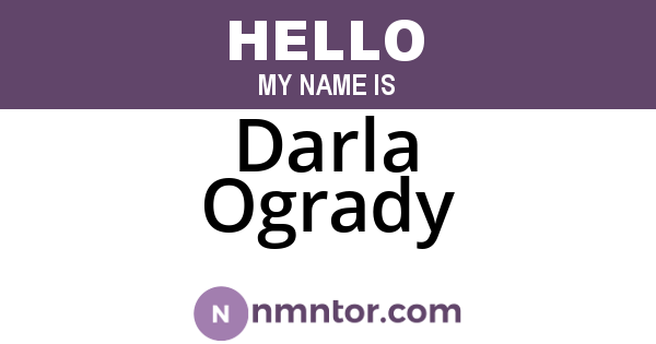 Darla Ogrady