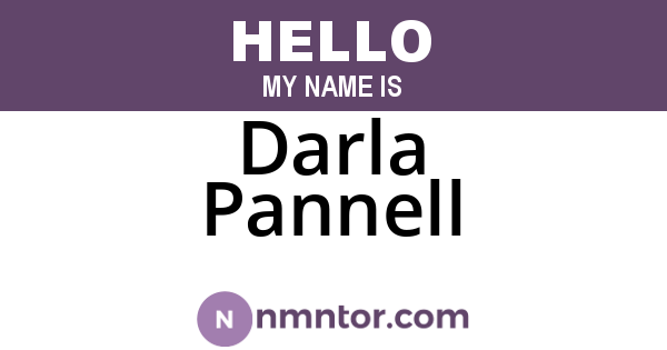 Darla Pannell