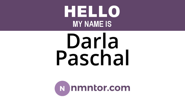 Darla Paschal
