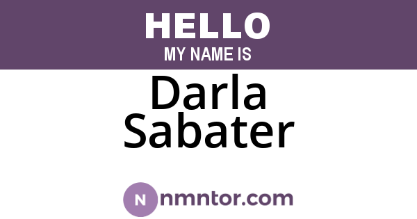 Darla Sabater
