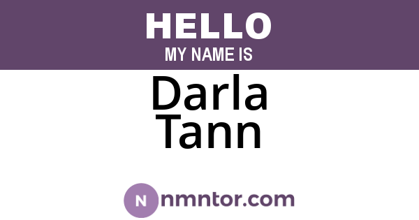 Darla Tann