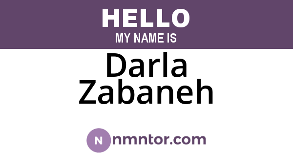 Darla Zabaneh