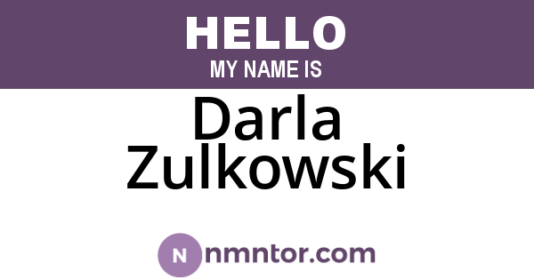 Darla Zulkowski