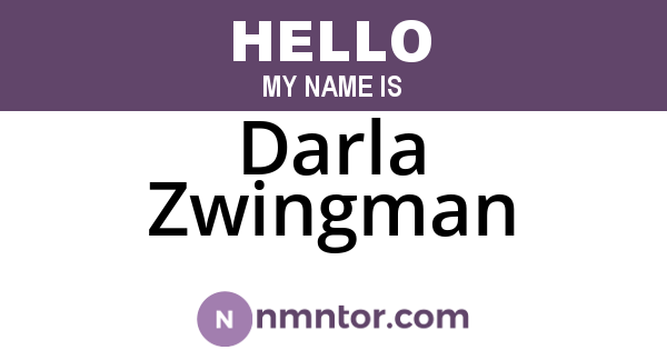 Darla Zwingman