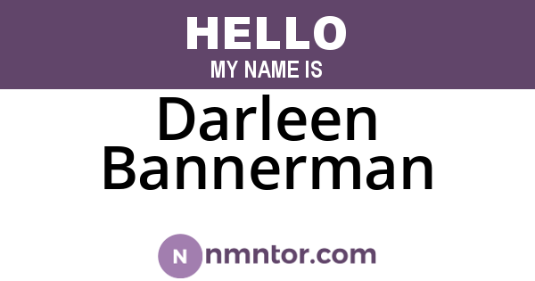 Darleen Bannerman