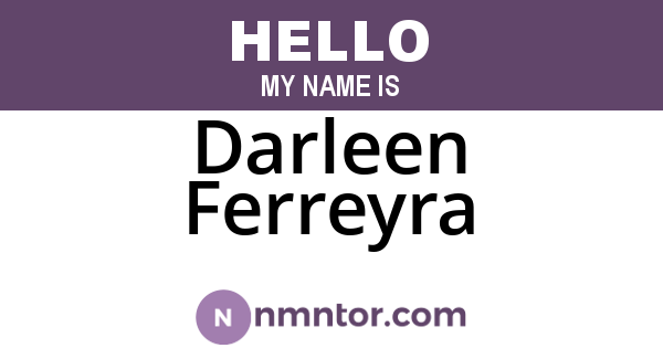 Darleen Ferreyra