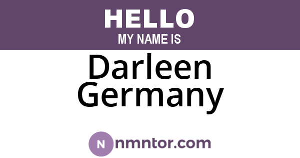 Darleen Germany