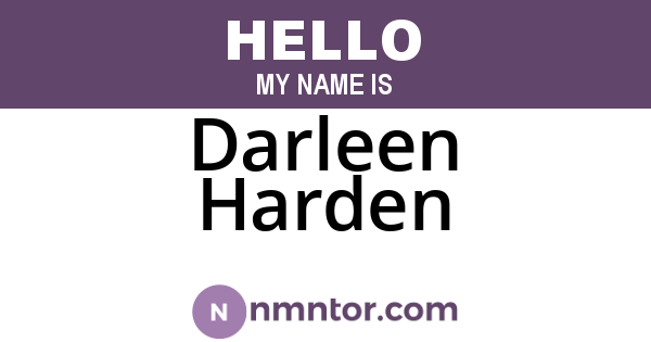 Darleen Harden