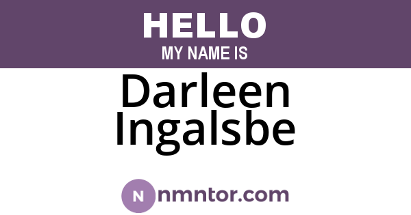 Darleen Ingalsbe