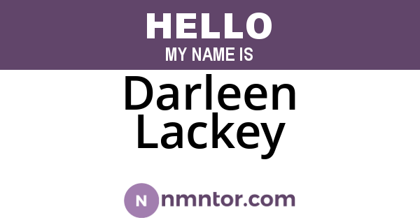 Darleen Lackey