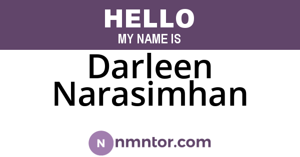 Darleen Narasimhan