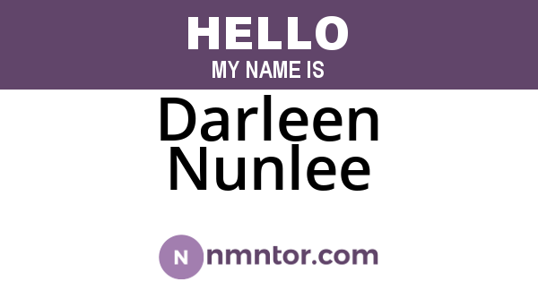 Darleen Nunlee