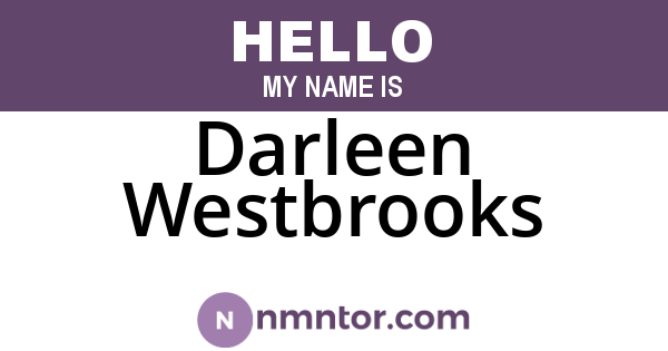 Darleen Westbrooks