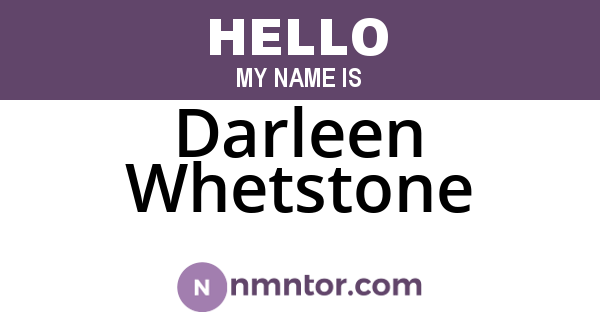 Darleen Whetstone
