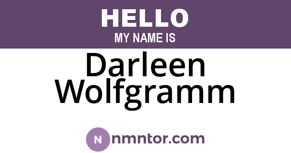 Darleen Wolfgramm