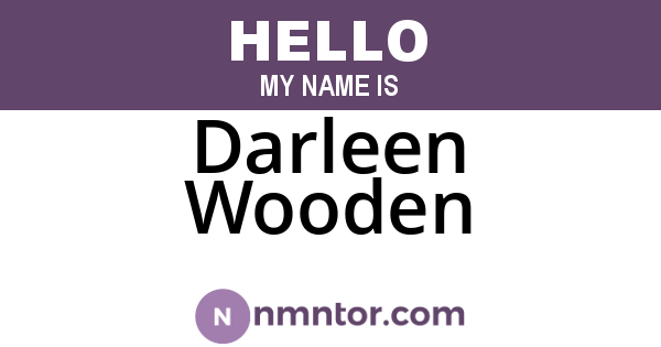 Darleen Wooden