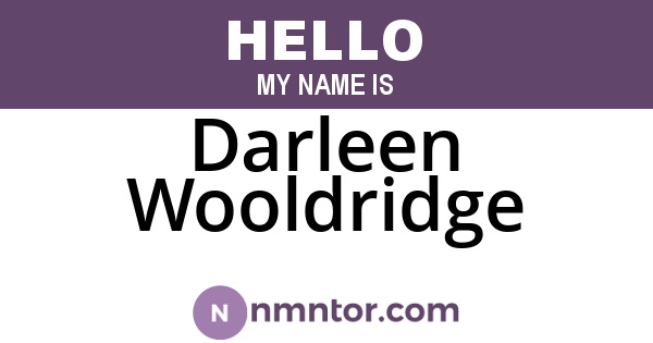 Darleen Wooldridge