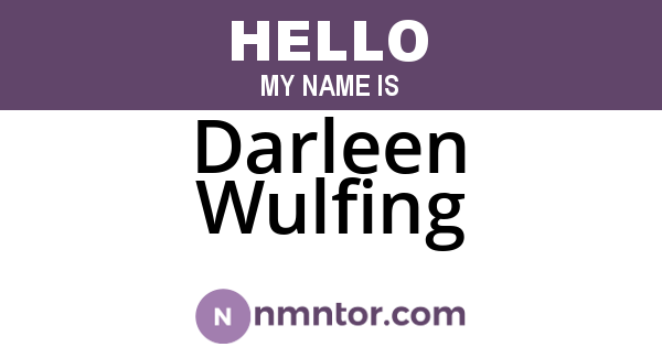 Darleen Wulfing