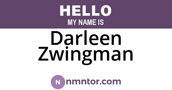 Darleen Zwingman