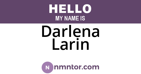 Darlena Larin