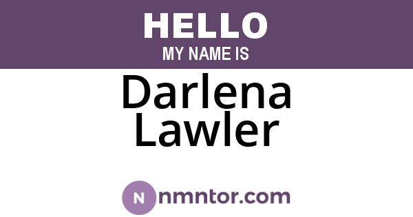 Darlena Lawler