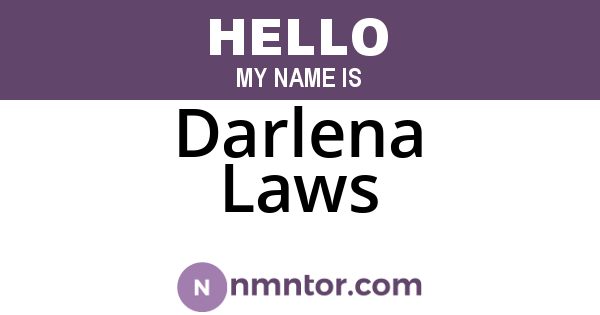Darlena Laws