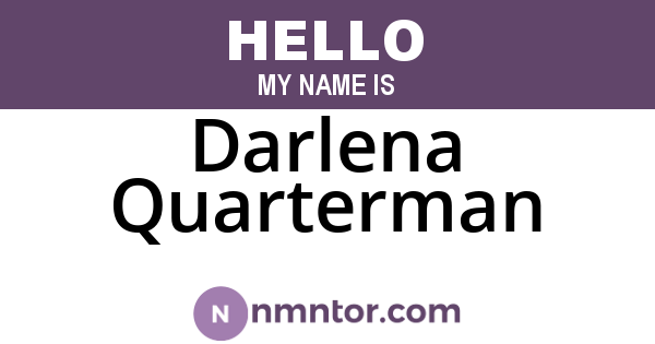 Darlena Quarterman
