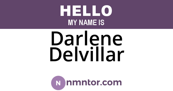 Darlene Delvillar