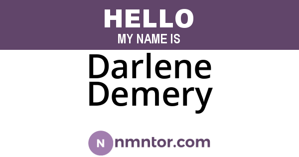Darlene Demery
