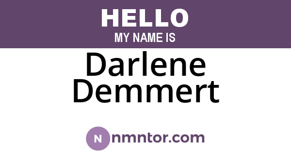 Darlene Demmert