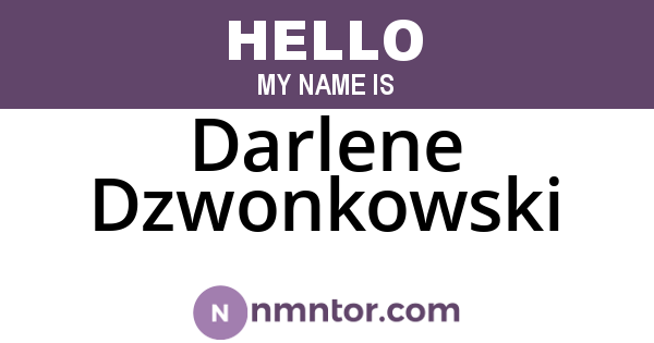 Darlene Dzwonkowski