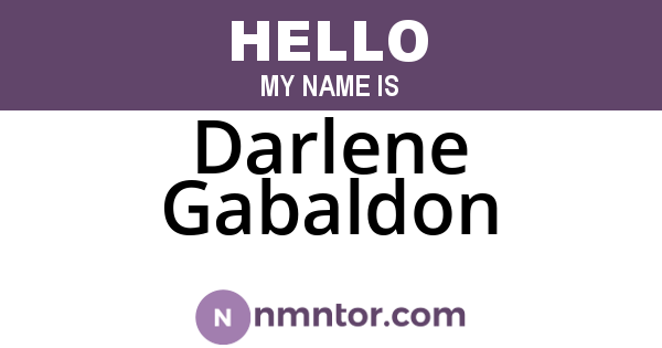Darlene Gabaldon